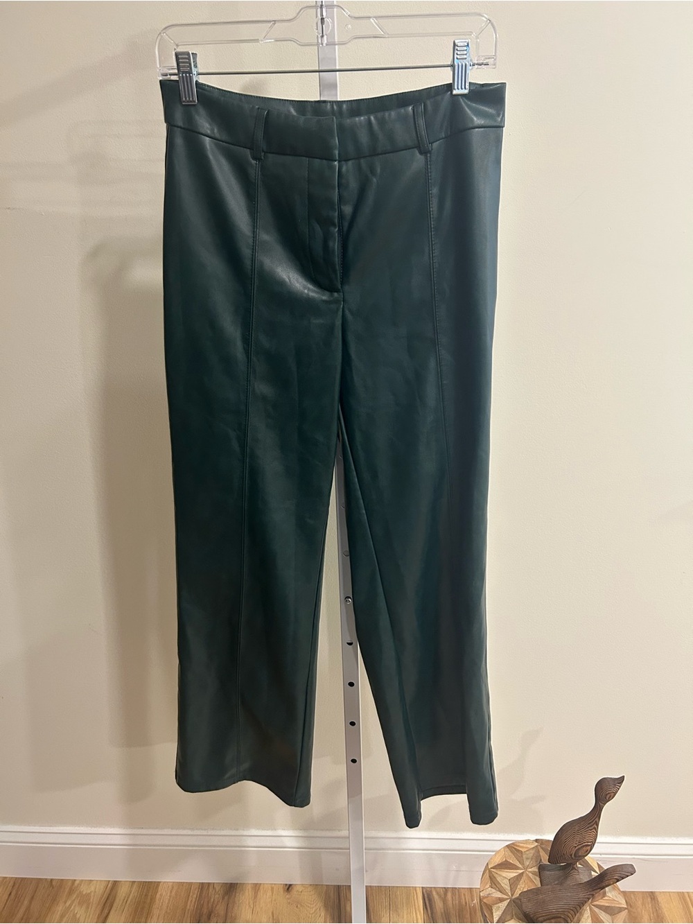Green Leather Pants
